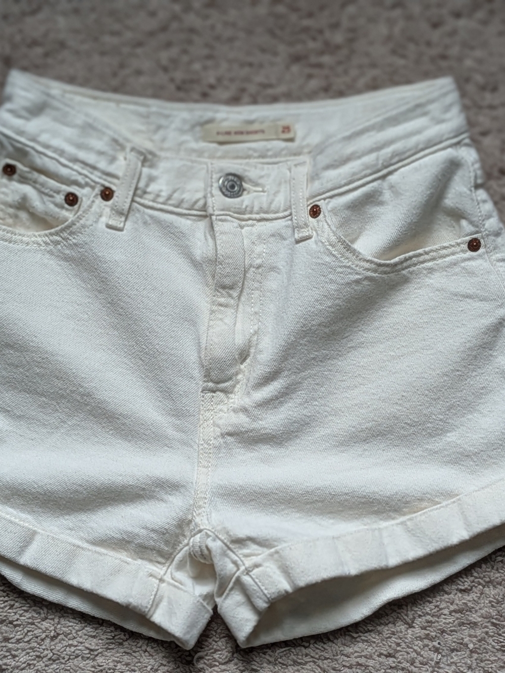 Levi's White Women's Denim Shorts
